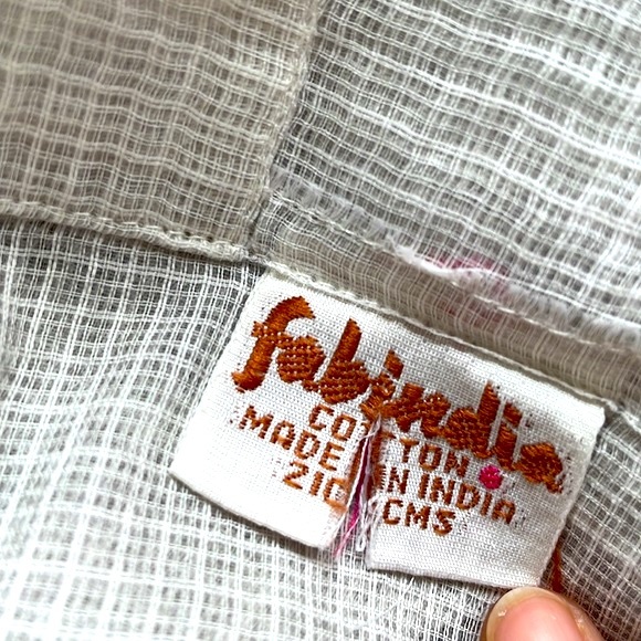 FABINDIA Kota printed sheer curtain set of 2 - Picture 6 of 6